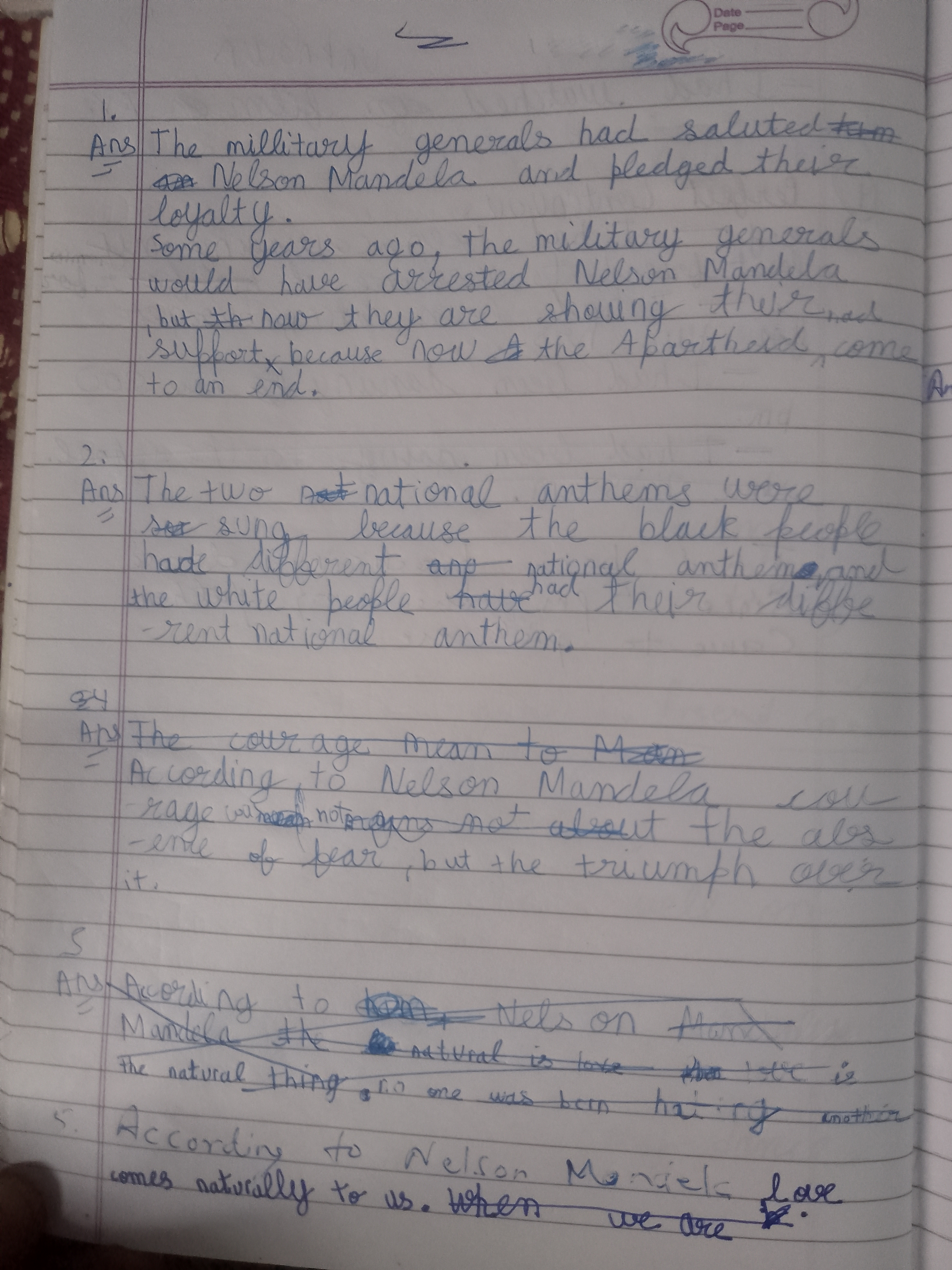 Nelson Mandela Note 3