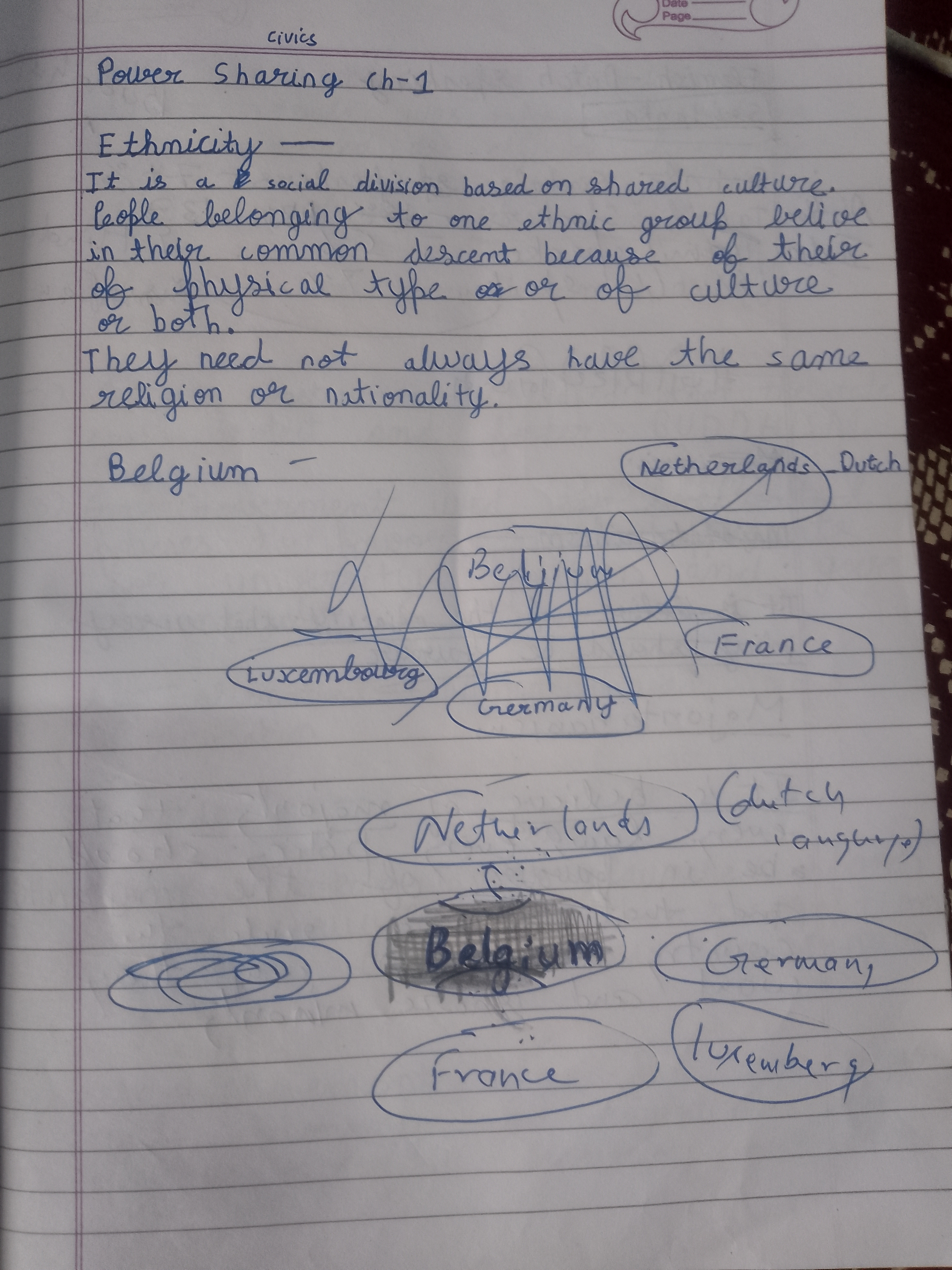Power Sharing Note 1